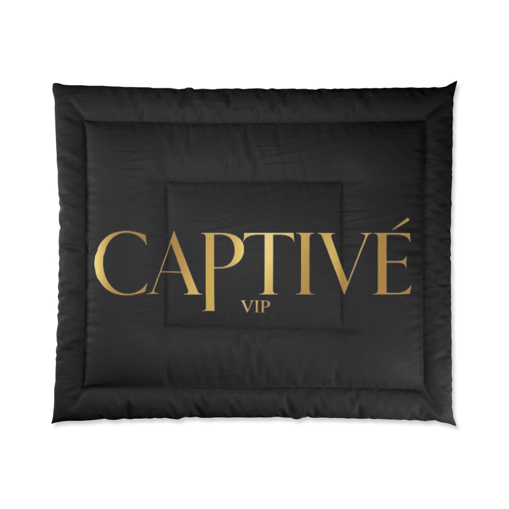 Captivé VIP Black & Gold Comforter — Luxury Bedroom Duvet