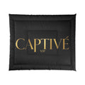 Captivé VIP Black & Gold Comforter — Luxury Bedroom Duvet